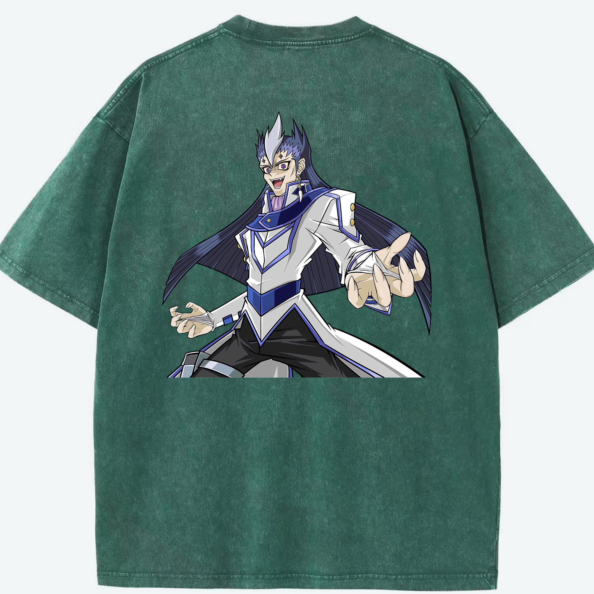 （画像用） 遊☆戯☆王 Yu-Gi-Oh! 綿100% ヴィンテージ風 半袖Tシャツ（背面プリント）